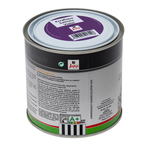JAFEP - Peinture acrylique satinée violet 0,5l Jafep 0,5  L 0,5  L - large