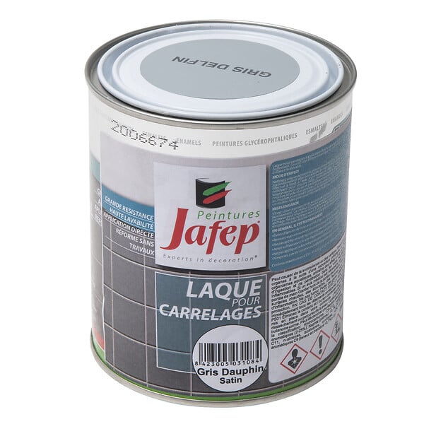 JAFEP - Peinture carrelage gris dauphin 750ml - large