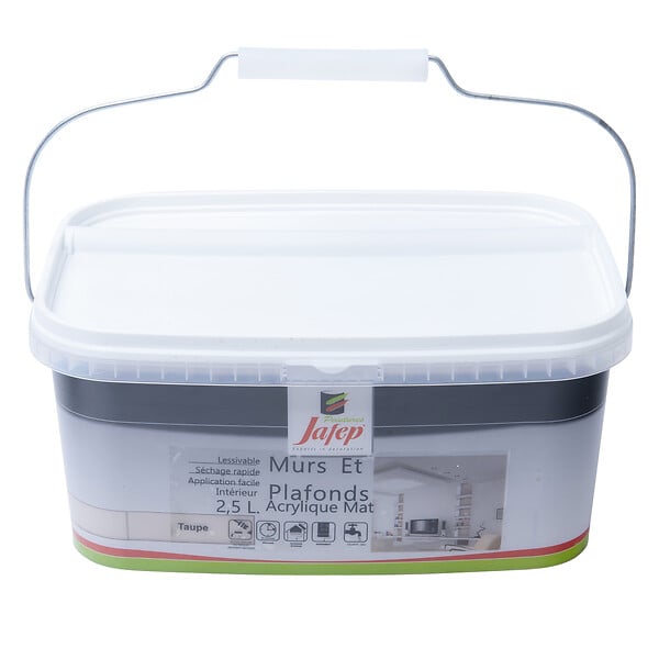 JAFEP - Peinture mur et plafond acrylique mat taupe  2,5L  Jafep - large