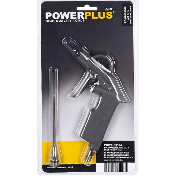 POWERPLUS - Pistolet à air pneumatique à bec long - large