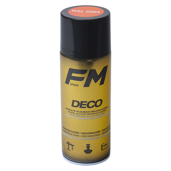 FM SPRAY - Bombe de peinture orange pur 400ml Orangé pur - RAL 2004 Orangé pur - RAL 2004 - large