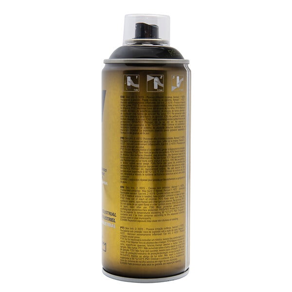 FM SPRAY - Bombe de peinture noir 400ml Noir brillant - RAL 9005 - large