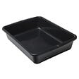 MONDELIN - Auge de maçon en plastique noir Mondelin 10 litres (45x33x9.5cm) - vignette
