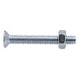 VISSAL - Vis à métaux zinguée tête fraisée PZ cruciforme Viswood Ø 6x20 mm (lot de 12 vis+écrou) - vignette