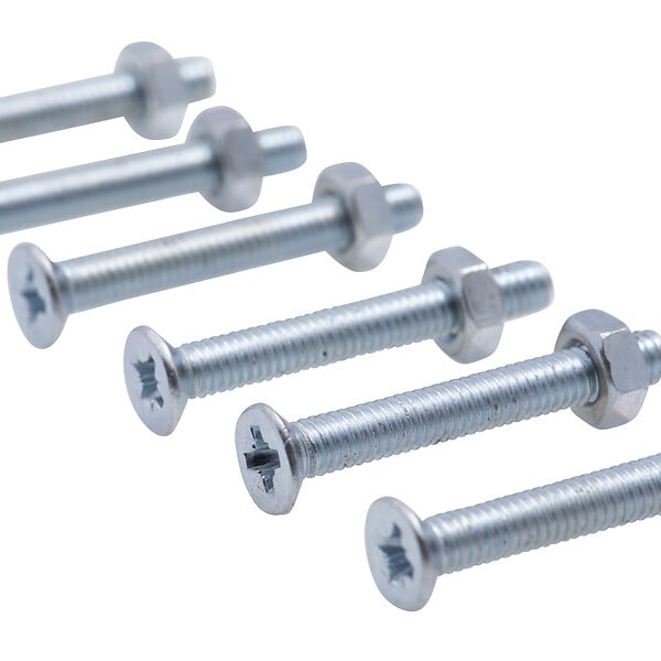 VISSAL - Vis à métaux zinguée tête fraisée PZ cruciforme Viswood Ø 6x20 mm (lot de 12 vis+écrou) - large
