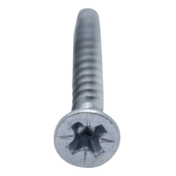 VISSAL - Vis à bois tête fraisée PZ zinguée Viswood filet total 4x30mm (x20 vis) - large