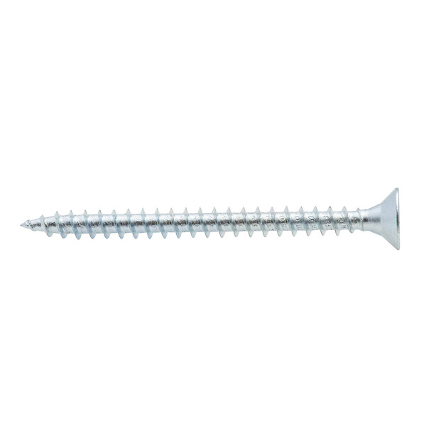 VISSAL - Vis à bois tête fraisée PZ zinguée Viswood filet total 5x60 mm (x50 vis) - large