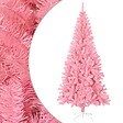 VIDAXL - vidaXL Sapin de Noël artificiel avec support rose 240 cm PVC - vignette