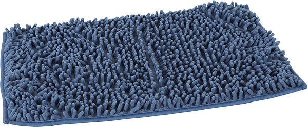 ZOLUX - Tapis microfibre - Bouclette recyclé - Bleu 45x29cm - large