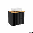 OTITEC - Meuble sous vasque - version tiroirs | NOVA | NOIR | 60 x 56 x 45 cm - vignette