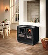 JUSTUS - Cuisinière à bois - Rustico-90 2.0 - Noir - 7kW - vignette