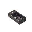 SWISS AQUA TECHNOLOGIES - Swiss Aqua Technologies Brevis Lave-mains suspendu avec trou pour robinetterie à gauche, 40,5x20,5x10,5cm, noir (SATBRE4020SLBKM) - vignette
