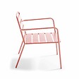OVIALA - Fauteuil bas de jardin en métal argile - Palavas - vignette