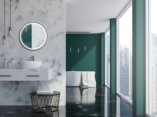 MP GLASS - Miroir led chicago d.60 cm - large