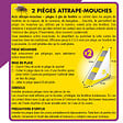 ACTO - Piège à mouches - Angle fenêtre - Parfum banane - Lot de 2 - vignette