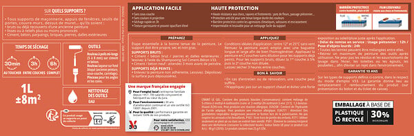 V33 PEINTURE - Peinture Appui de fenêtres anthracite 2,5 L - large