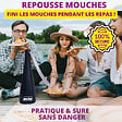 ACTO - Ventilateur anti-mouches nomade ACTO - 25cm - vignette