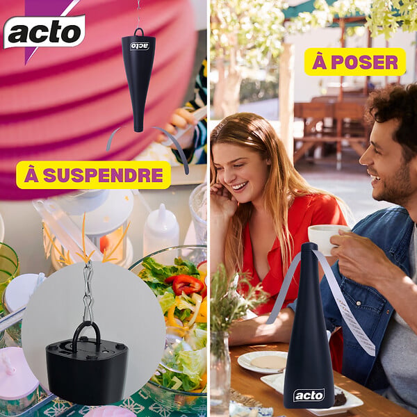 ACTO - Ventilateur anti-mouches nomade ACTO - 25cm - large