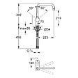 GROHE - Mitigeur évier - monocommande - bec U - Minta - 32488000 - Grohe - vignette