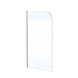 KINDFORD - Paroi de baignoire verre - l70xH130cm - vignette