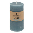 ATMOSPHERA - Bougie cylindrique Rustic - Paraffine - Bleu Orage - 50h - vignette