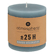 ATMOSPHERA - Bougie paraffine et coton Olia Bleu Orage 25h - vignette