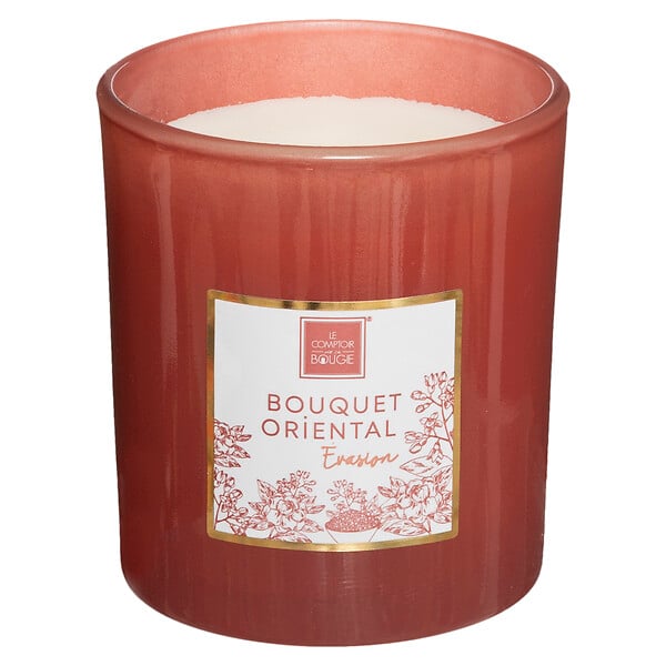 ATMOSPHERA - Bougie parfumée cire Maël - Rose - 190g - large