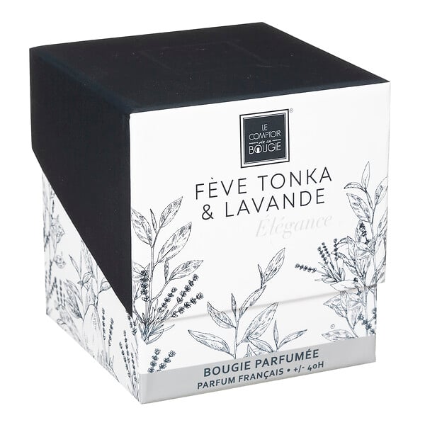 ATMOSPHERA - Bougie parfumée verre - Mael - Tonka Lavande - 190g - 40h - large