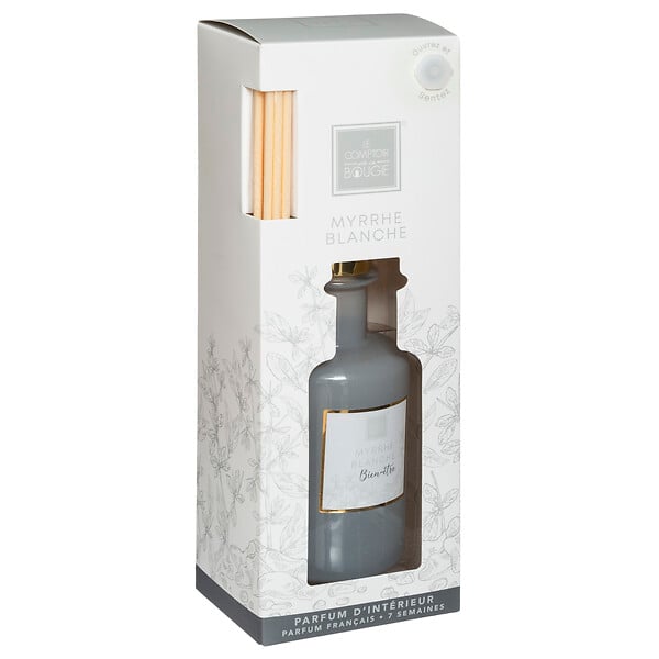 ATMOSPHERA - Diffuseur de parfum verre Maël Myrrhe Blanche 200ml - large