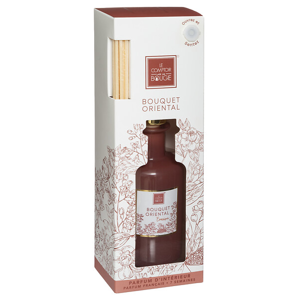 ATMOSPHERA - Diffuseur de parfum verre Maël Rose 200 ml - large