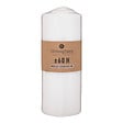 ATMOSPHERA - Bougie ronde blanche paraffine - 6,8x18cm - 60h - vignette