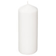 ATMOSPHERA - Bougie ronde blanche paraffine - 6,8x18cm - 60h - vignette