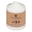 ATMOSPHERA - Bougie ronde blanche Many - Cire - 7x9cm - 18 h - vignette