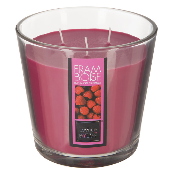 ATMOSPHERA - Bougie parfumée verre Nina Fram Rose 500g - large