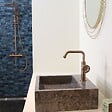 ESSEBAGNO - Indus mitigeur lavabo bas cuivre brossé - vignette