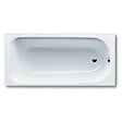 KALDEWEI - Eurowa Baignoire rectangulaire avec pieds 160x70 cm acier émaillé, Blanc alpin (119700010001-SET) - vignette