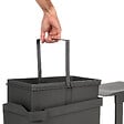 EMUCA - Poubelles de recyclage pour la cuisine, 1 x 30L, fixation inférieure et extraction automatique, Acier et Plastique, Gris antracite - vignette