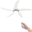 VIDAXL - vidaXL Ventilateur de plafond orné avec lampe 128 cm Blanc - vignette