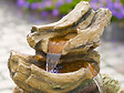 UBBINK - Fontaine de jardin Trabia tronc d'arbre avec cascade et éclairage LED - Ubbink - vignette