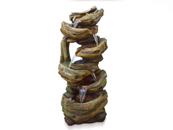 UBBINK - Fontaine de jardin Trabia tronc d'arbre avec cascade et éclairage LED - Ubbink - large