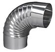 TEN - Coude équerre 90° plissé aluminium D111mm - TOLERIE GENERALE - 392111 - vignette