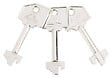 CR - Tringle pour serrure 3 points CR finition marron - PICARD - T942501337 - vignette