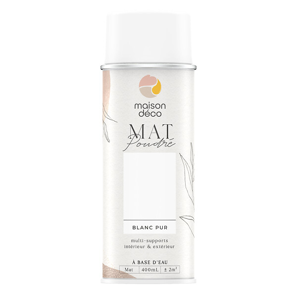 MAISON DECO - Mat poudre blanc pur 400ml - large