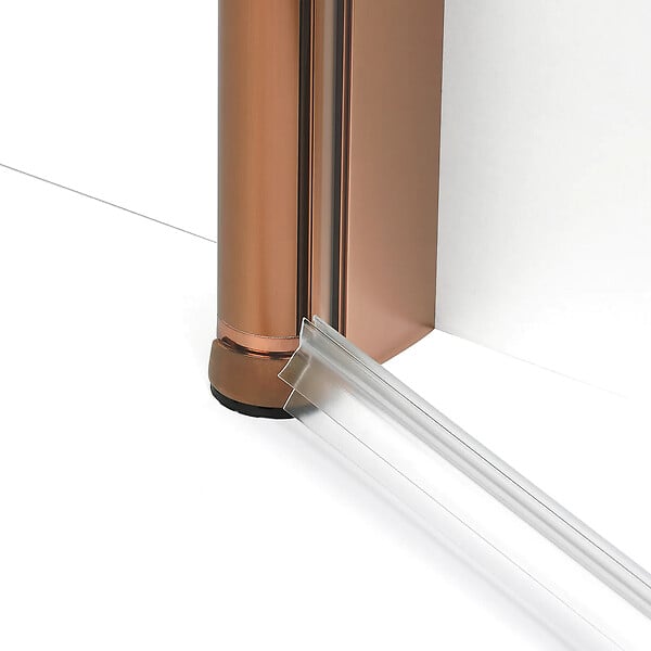 OTITEC - Cabine de douche pivotante  80x80 cm cuivre brossé MONAKO COPPER BRUSHED - large
