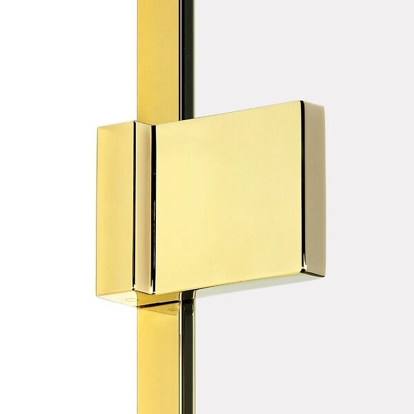 OTITEC - Cabine de douche 100x90cm 2 portes pivotantes,MIAMI GOLD, doré,acces d'angle - large