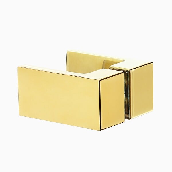 OTITEC - Cabine de douche 100x90cm 2 portes pivotantes,MIAMI GOLD, doré,acces d'angle - large
