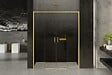 OTITEC - Porte de douche doré 190 cm, coulissante, 4 volets  KAPRI GOLD - vignette