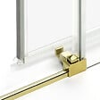 OTITEC - Porte de douche doré 190 cm, coulissante, 4 volets  KAPRI GOLD - vignette