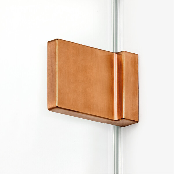 OTITEC - Paroi de douche à l'italienne  90 cm cuivre brossé  TAHITI COPPER BRUSHED - large