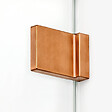 OTITEC - Paroi de douche à l'italienne  90 cm cuivre brossé  TAHITI COPPER BRUSHED - vignette